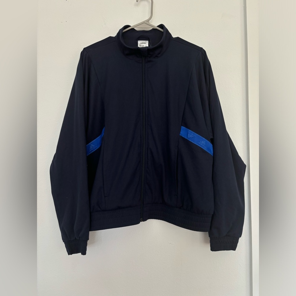 ADIDAS X ZOE SALDANA NWT ZIP UP COLLARED WOMENS JACKET SZ MEDIUM